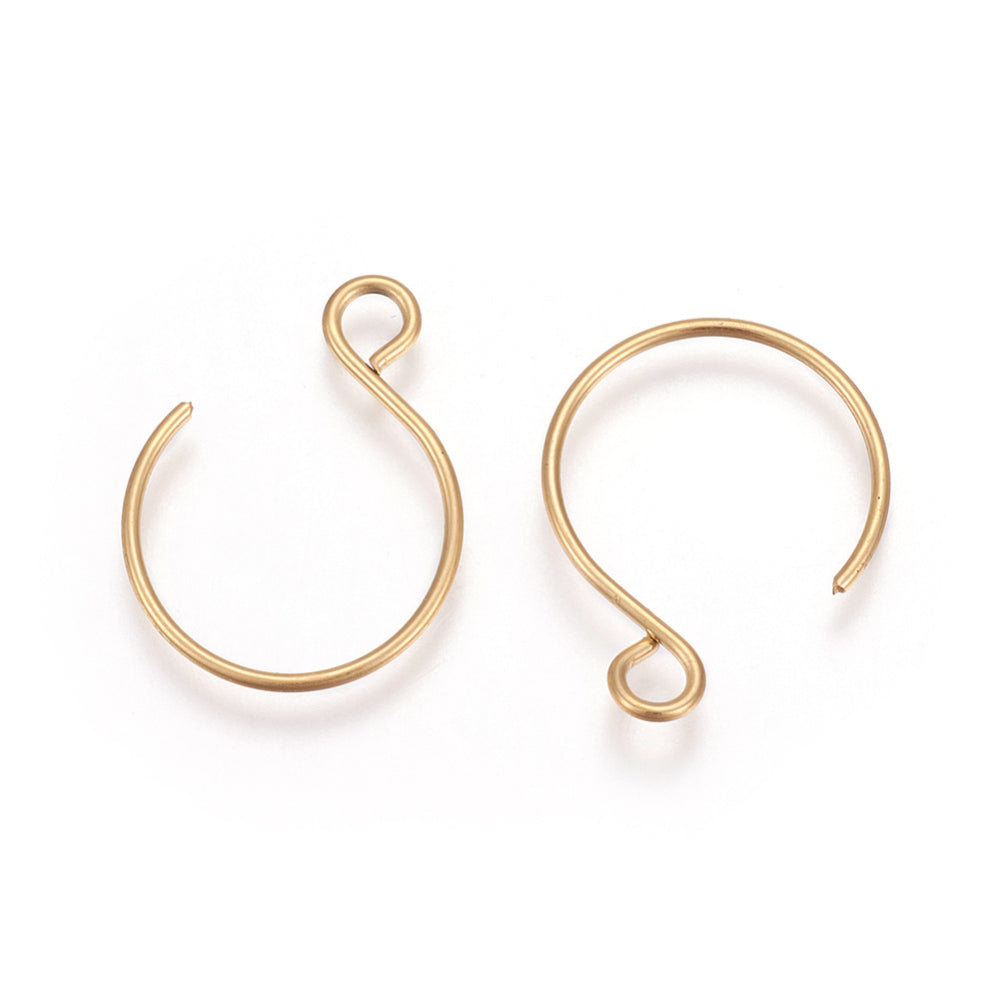 Boucles D'oreilles Pendantes En Plaqué Or Jaune 14k Avec Perles D'eau Douce - Crochets Dormeuses