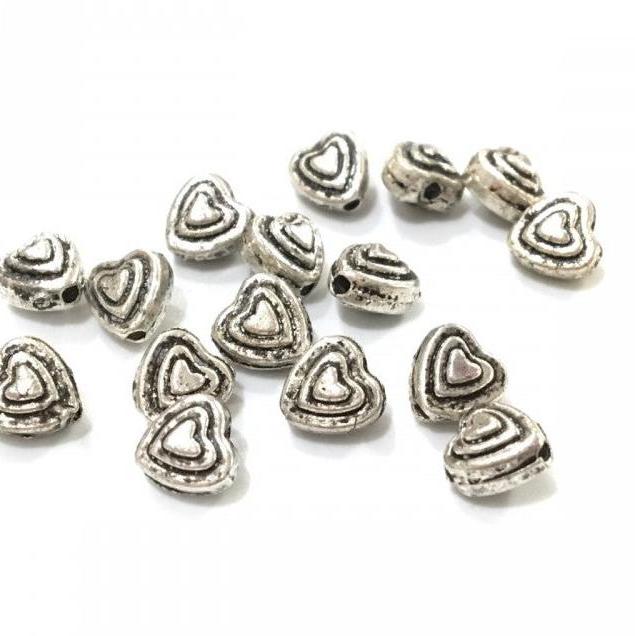 TMISHION Perles en macramé 50 pcs Trou Perles DIY Quadrate Cadre En