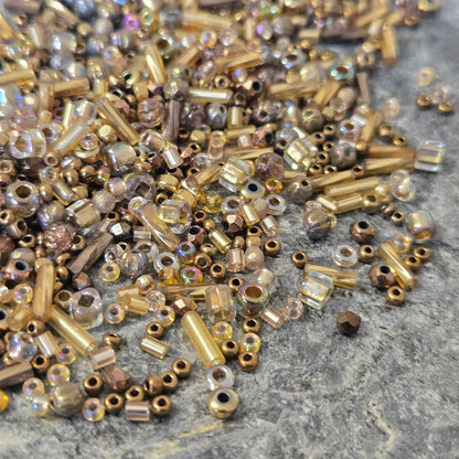 X12,5 gr  Mix Petites Perles de Boheme, rocaille, toho #6