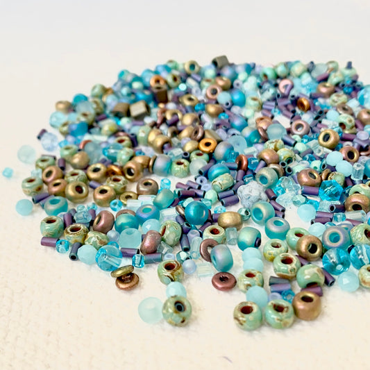 X15gr Mix Petites Perles de Boheme, rocaille, toho #4