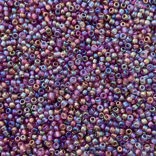 perle de rocaille violet transparent irisé 3mm, fourniture pour la création de bijoux, latelierdeperles.fr, l'atelier des perles, loisirs créatifs