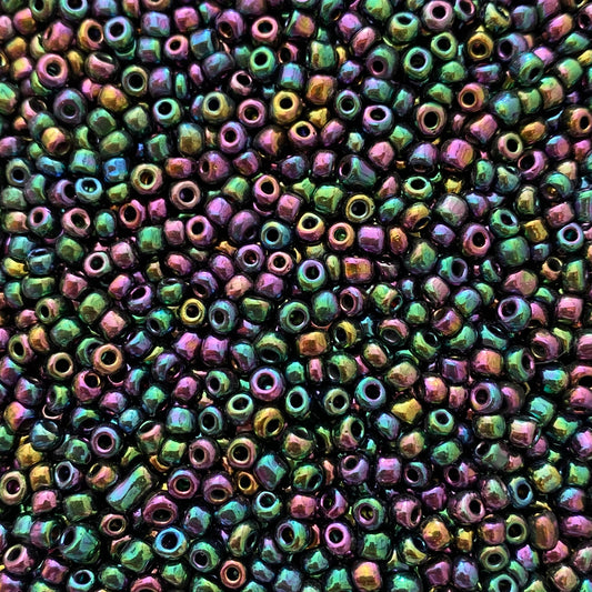 perle de rocaille irisée 4mm, fourniture pour la création de bijoux, latelierdeperles.fr, l'atelier des perles, loisirs créatifs