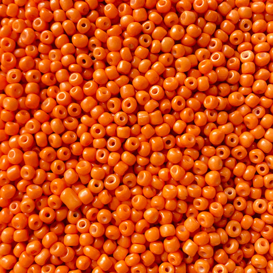 X10gr Perle Rocaille Orange opaque 4mm #63