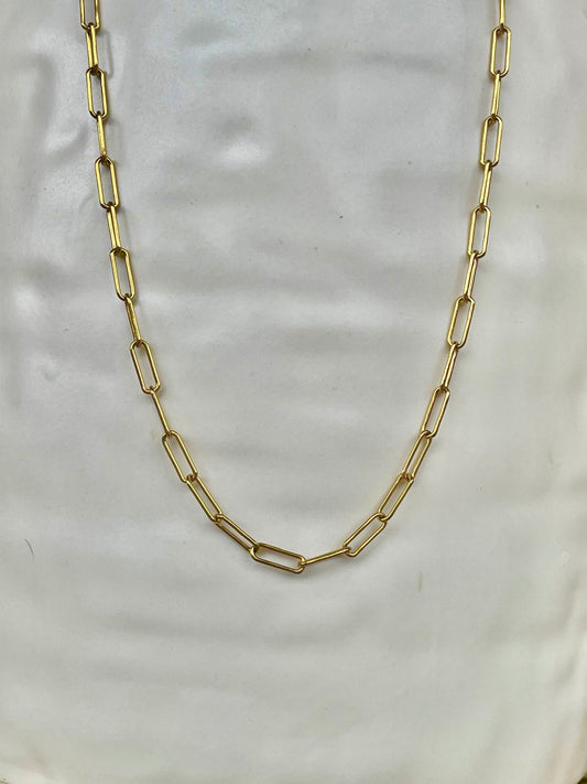 Single Paperclip Chain Necklace 