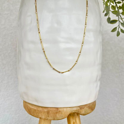 Single bar chain necklace 