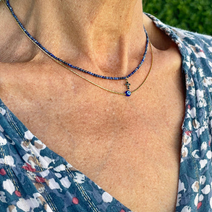 Collier Lapis lazuli - confiance en soi