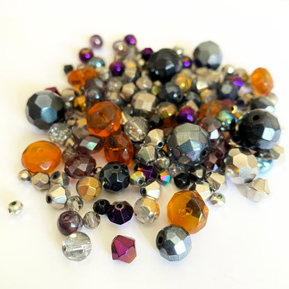 X100pcs Mix 4 à 12mm perles verre facette #3