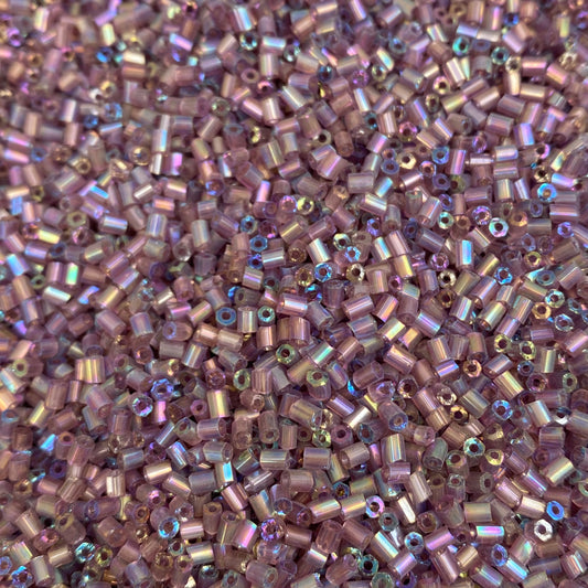 perle de rocaille mauve demi tube demi cut 2mm, fourniture pour la création de bijoux, latelierdeperles.fr, l'atelier des perles, loisirs créatifs