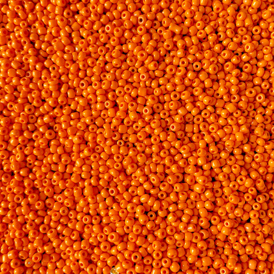 X10gr Perle Rocaille orange opaque 2mm #29