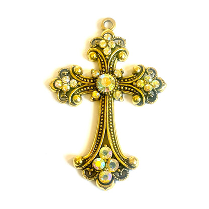 x1 Pendentif Croix antique 75mm