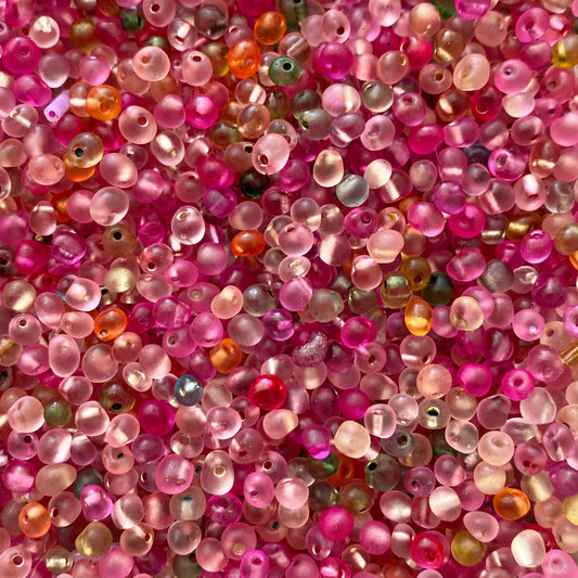 Perles de rocaille goutte 4mm, latelier des perles, loisirs créatifs, perles en verre coloré, murano, fourniture pour la création de bijoux