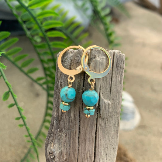 Boucles d'oreilles Turquoise