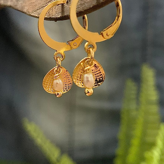 Freshwater shell earrings