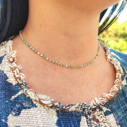 Amazonite choker necklace