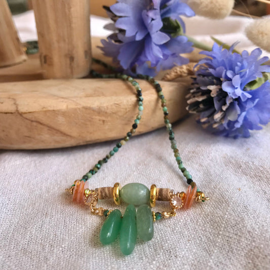 Collier Turquoise - Protection, Epanouissement