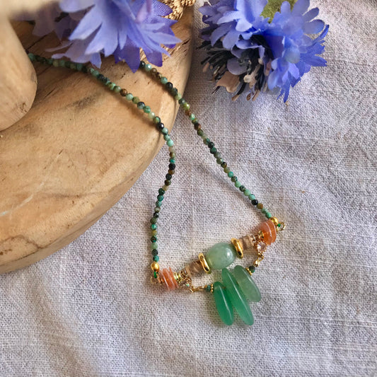 Collier Turquoise - Protection, Epanouissement