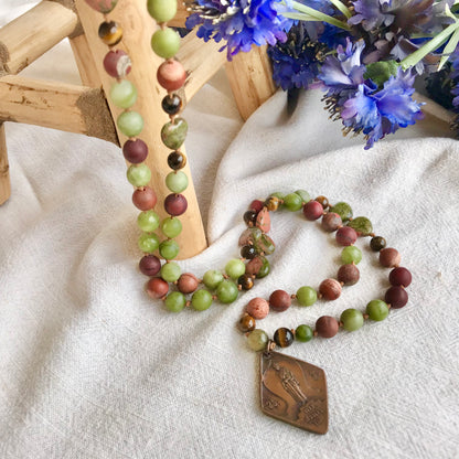 Collier Jaspe rouge - Santé, Energie