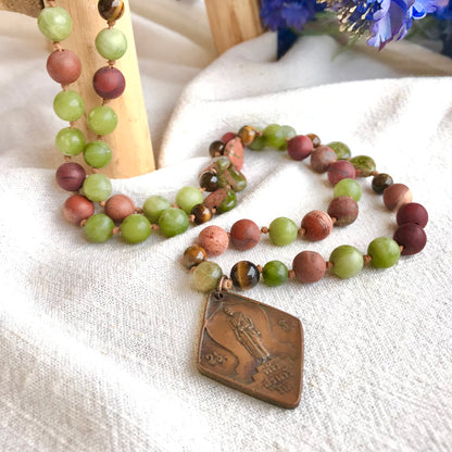 Collier Jaspe rouge - Santé, Energie