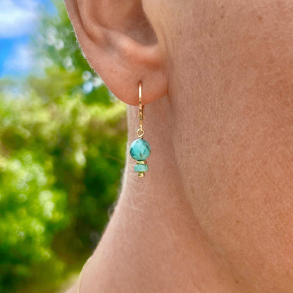 Boucles d'oreilles Turquoise