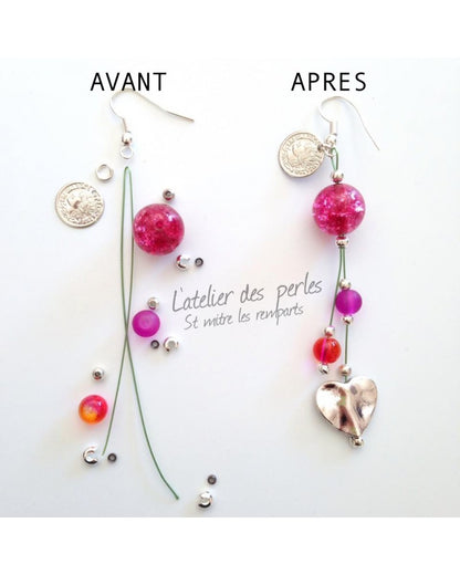 Tuto BOUCLES D'OREILLES longues