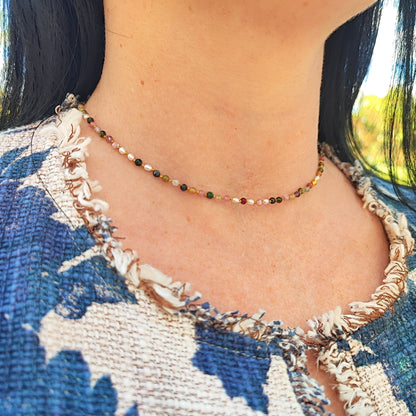 Tourmaline choker necklace