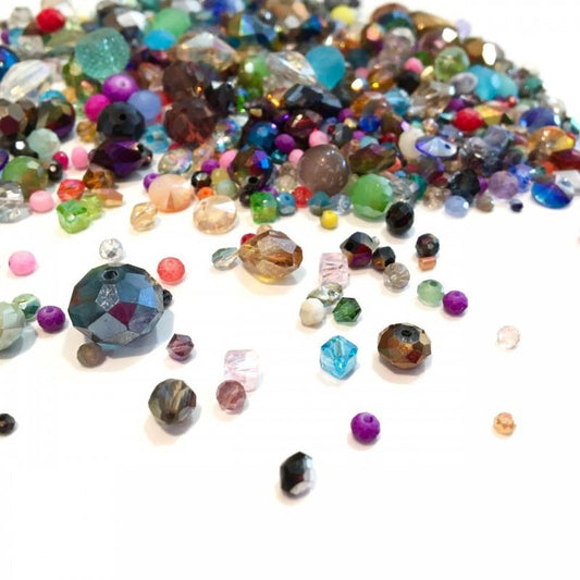 +ou- 350 mix Perles en verre facettes