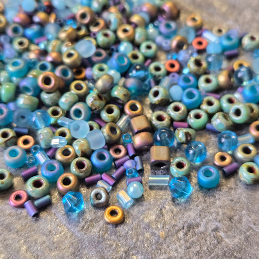 X12,5gr  Mix Petites Perles de Boheme, rocaille, toho #4