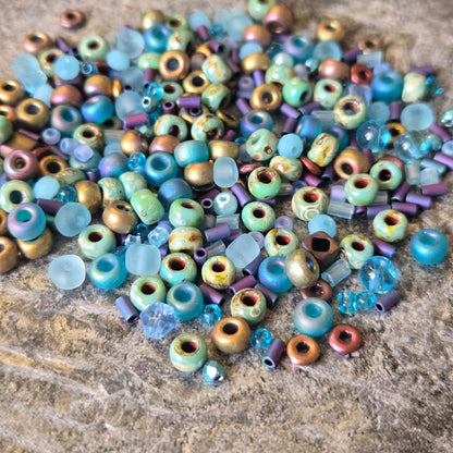 X12,5gr  Mix Petites Perles de Boheme, rocaille, toho #4