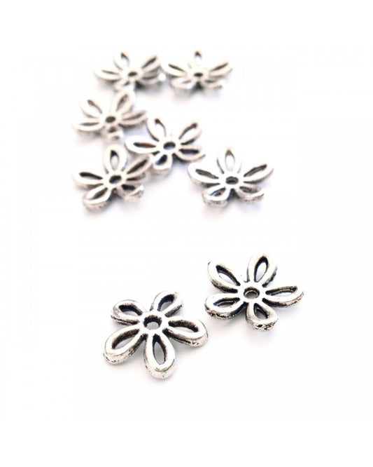 X 10 Coupelles fleurs 11mm