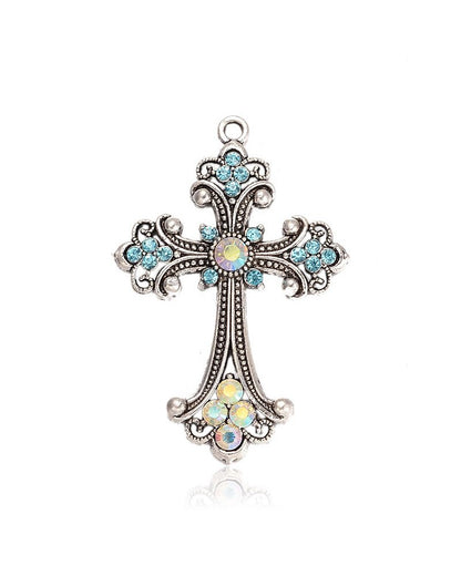 x1 Pendentif Croix antique 75mm