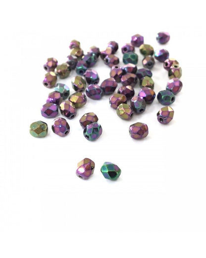 X10 perles de boheme AB 4mm