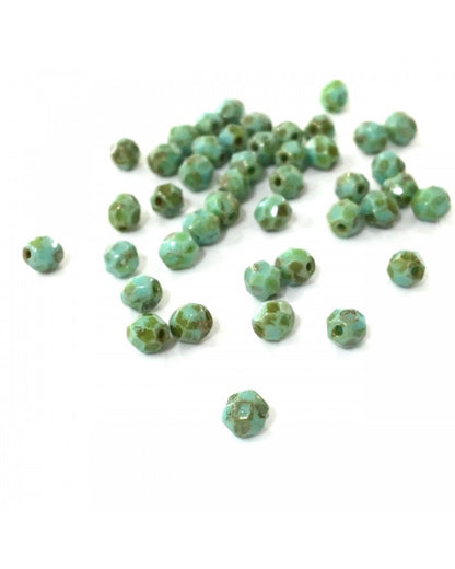 X10perles de boheme picasso 4mm