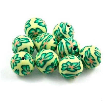 x10 Perles en Fimo 12mm