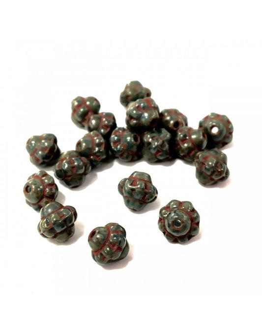 X10 perles de boheme toupies 6mm