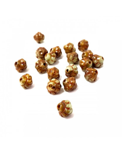 X10 perles de boheme toupies 6mm