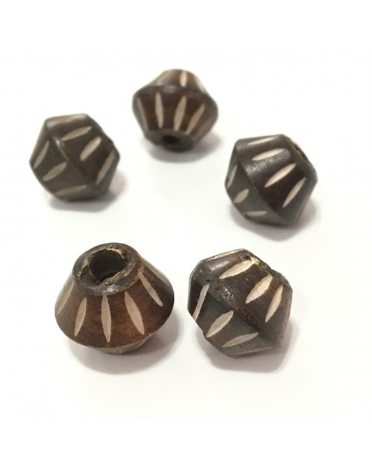x2 Perles en Os 14mm