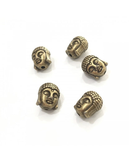 x1 Perles métal tête bouddha 10x8mm