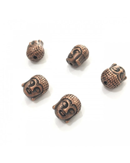 x1 Perles métal tête bouddha 10x8mm