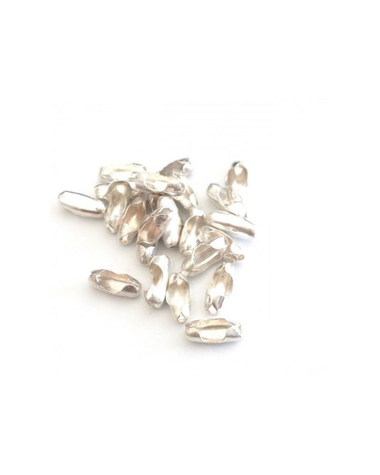 x10 embouts chaine bille 2,4mm pantoufle