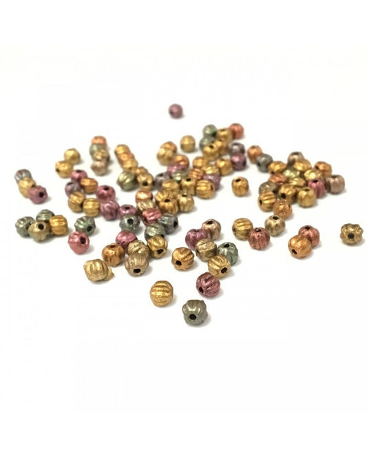 X8 perles de boheme melons 3mm